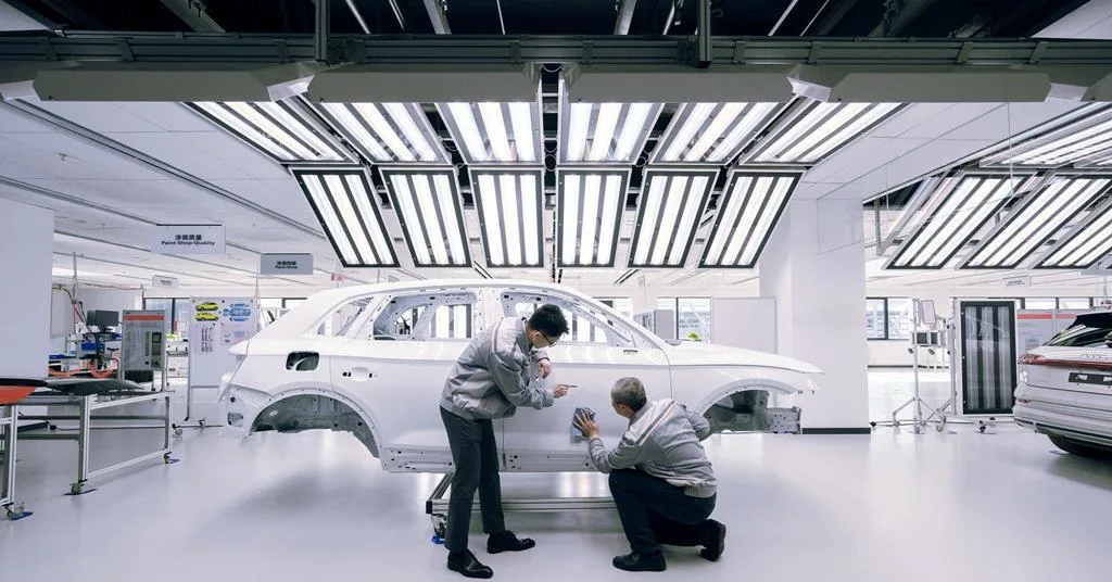 Audi fabrique le Q6L e-tron avec FAW dans une usine automatisée à Chanchun