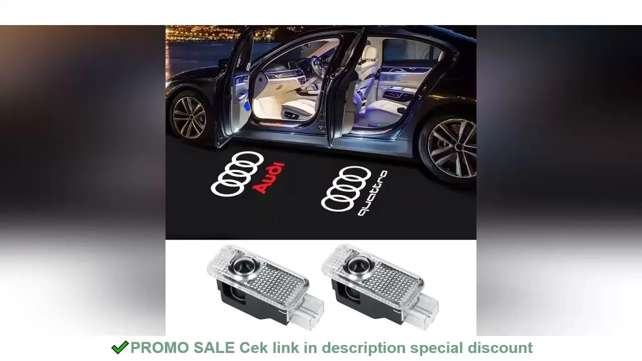 Lumières de bienvenue pour porte de voiture, 2 pièces, pour Audi A1 A3 8P 8V A4 A5 A6 A7 A8 Q3 Q5 Q7 Q8 Sline TT, projecteur de Logo