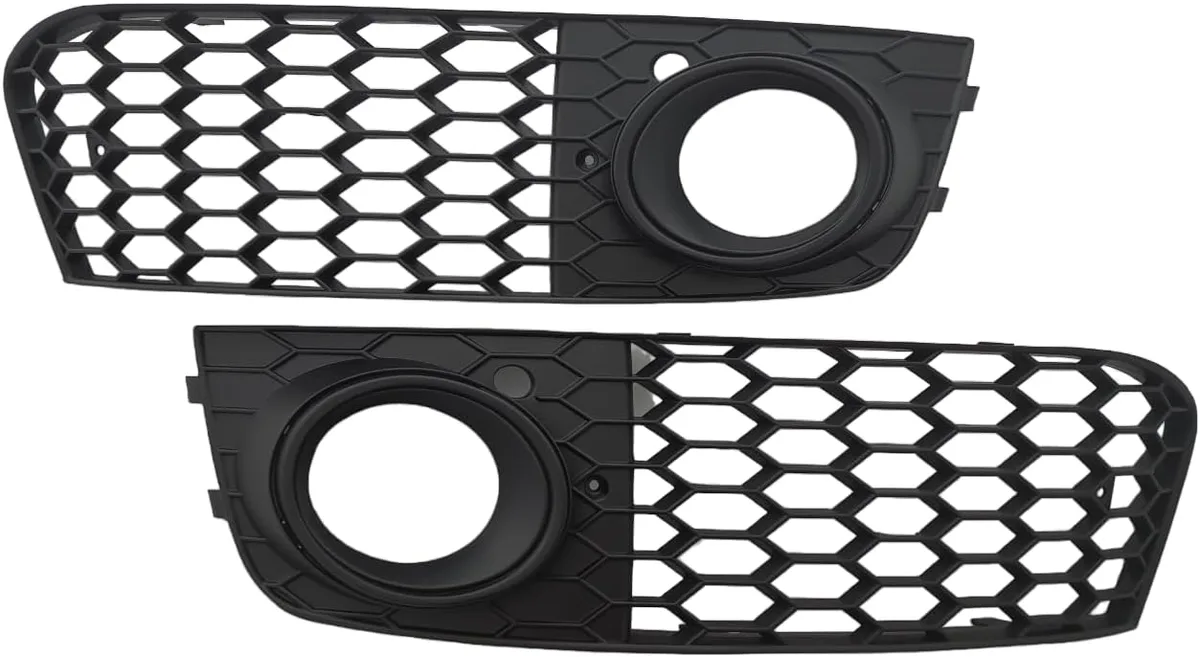 Grilles de pare-chocs avant, feu antibrouillard d’admission d’air, noir mat, pour Audi A4 B8 07-12