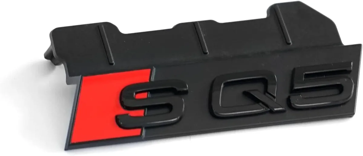Audi 80A071805 SQ5 Clip de plaque de calandre noir/rouge