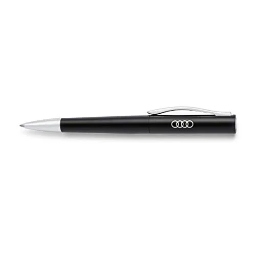 Audi 3221700100 Stylo Bille en métal Anneaux Noir