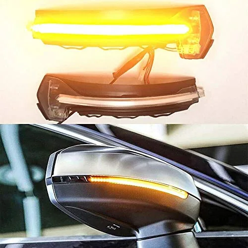 Une paire Clignotant dynamique LED côté arrière Indicateur de miroir pour A3 S3 RS3 8V Shell Coque Transparente