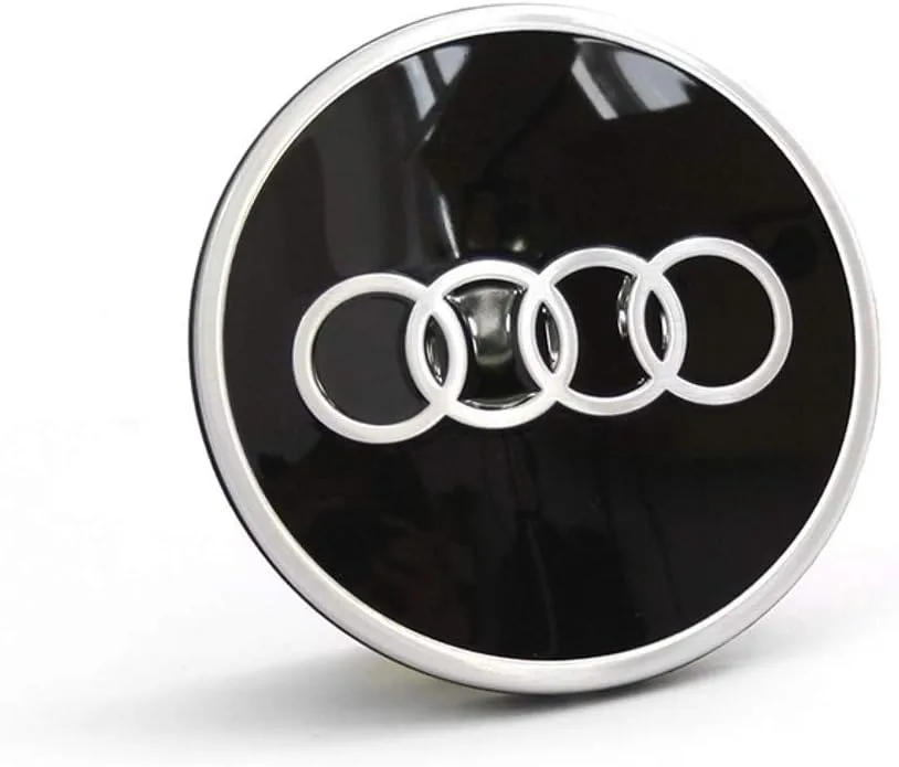 Audi 81A601170 Cache (1 pièce) Cache moyeu de roue Noir/Argent