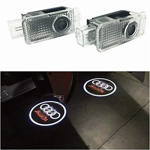 Voiture Porte Lumières LED 3D Voiture Lumière D’entrée D’éclairage Bienvenue Projecteur Lampe Logo Lumière 2 Pièces