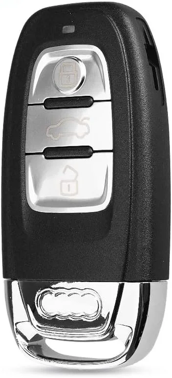 Étui à clés pour Audi Q5 A4 A5 A6 A7 A8 R8 – Smart Key Plip Télécommande 3 Boutons