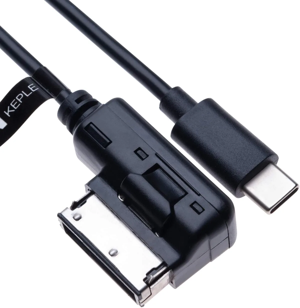Keple Adaptateur audio MP3 AMI vers USB C pour interface musicale compatible avec Audi A3, A4, S4, A5, S5, S6, A8, S8, A8-L, Q3, Q5, Q7, TT, R8, VW Jeta, Golf Mk6, Tiguan Touareg Wagon Siège Skoda | 1m