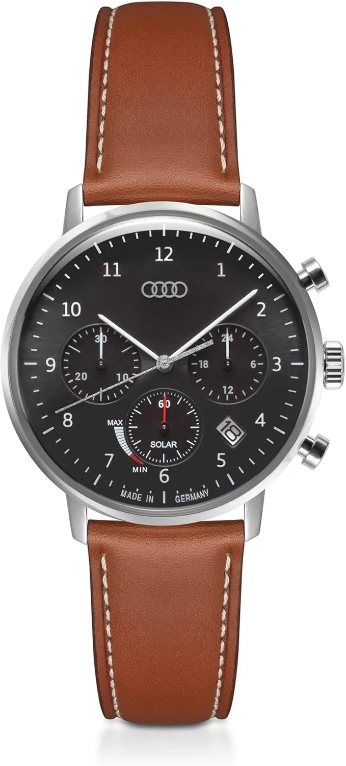 Audi Collection Montre Suisse Analogique Automatique Mixte Adulte avec Bracelet en Cuir 3102300200