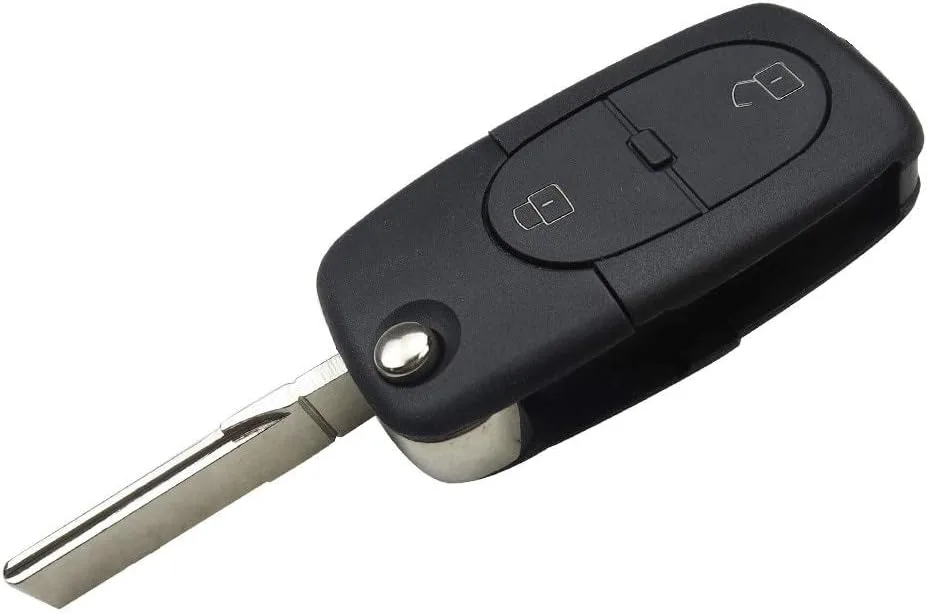 Coque de clé pour Audi A3 S3 A4 S4 A2 A6 A8 TT – Clé télécommande Plip 2 boutons lame Phonillico®