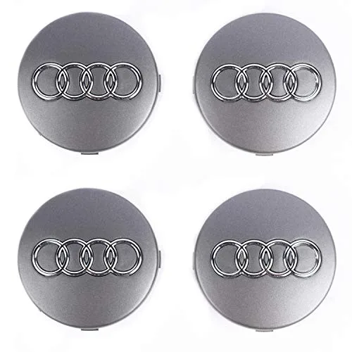 SFONIA 4pcs 60MM Cache Moyeux Enjoliveurs de Roue pour C5 A4 A6 A6L