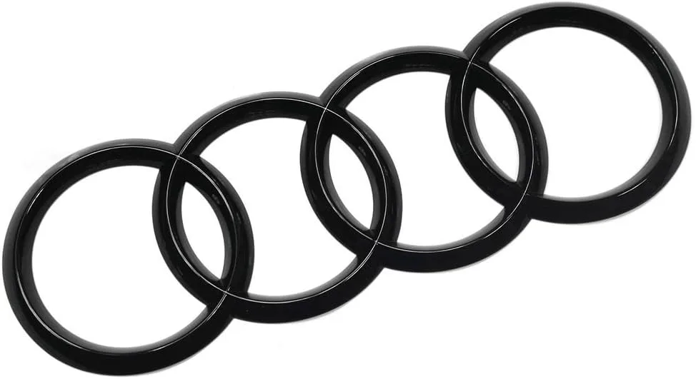 Audi 8W9071802 Anneaux Black Edition Blackline Emblème Logo Noir