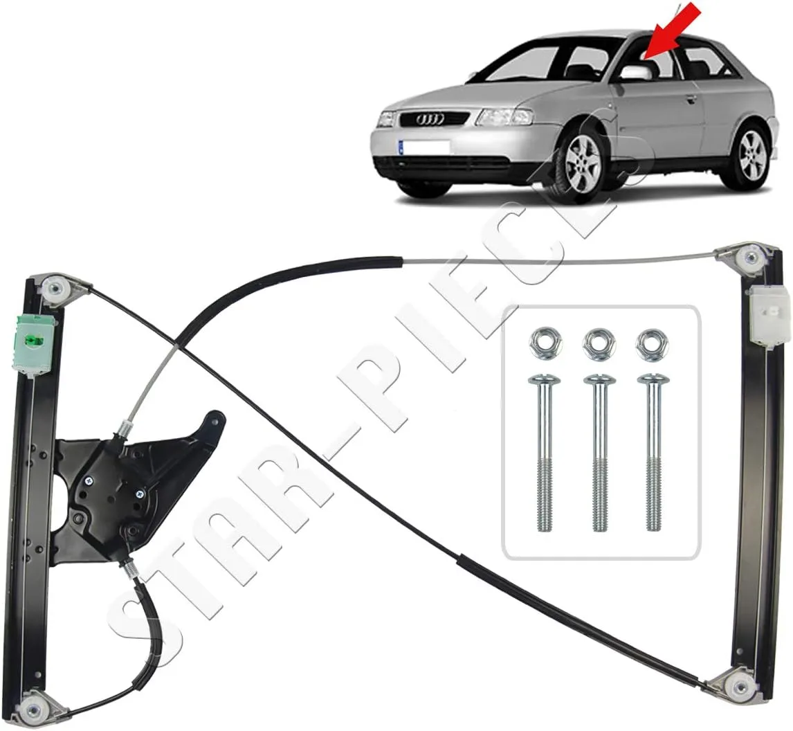 STARKIT PERFORMANCE Lève-vitre compatible pour Audi A3 8L (1996-2003) avant gauche (conducteur) (3 portes)