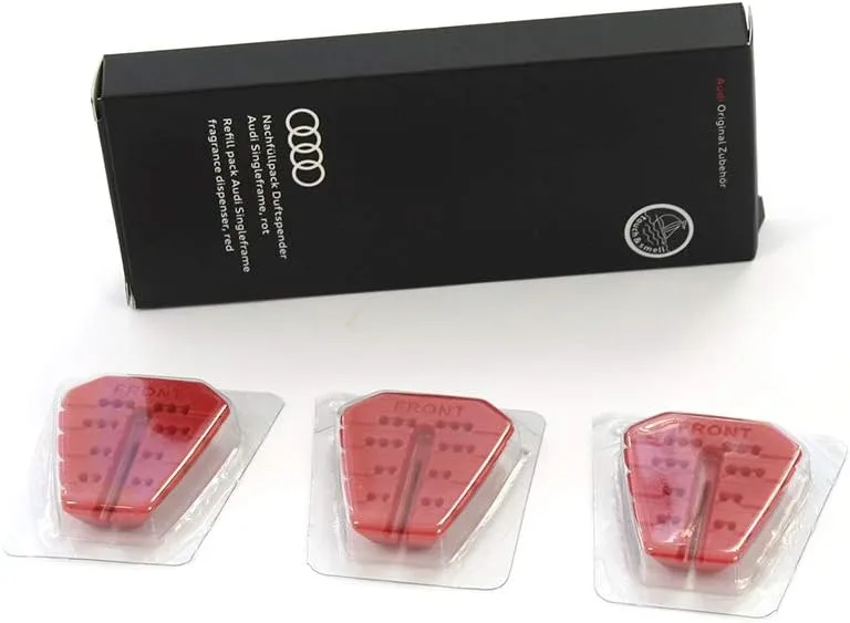 Audi 81A087009A Recharge pour diffuseur de parfum rouge Singleframe Parfum méditerranéen