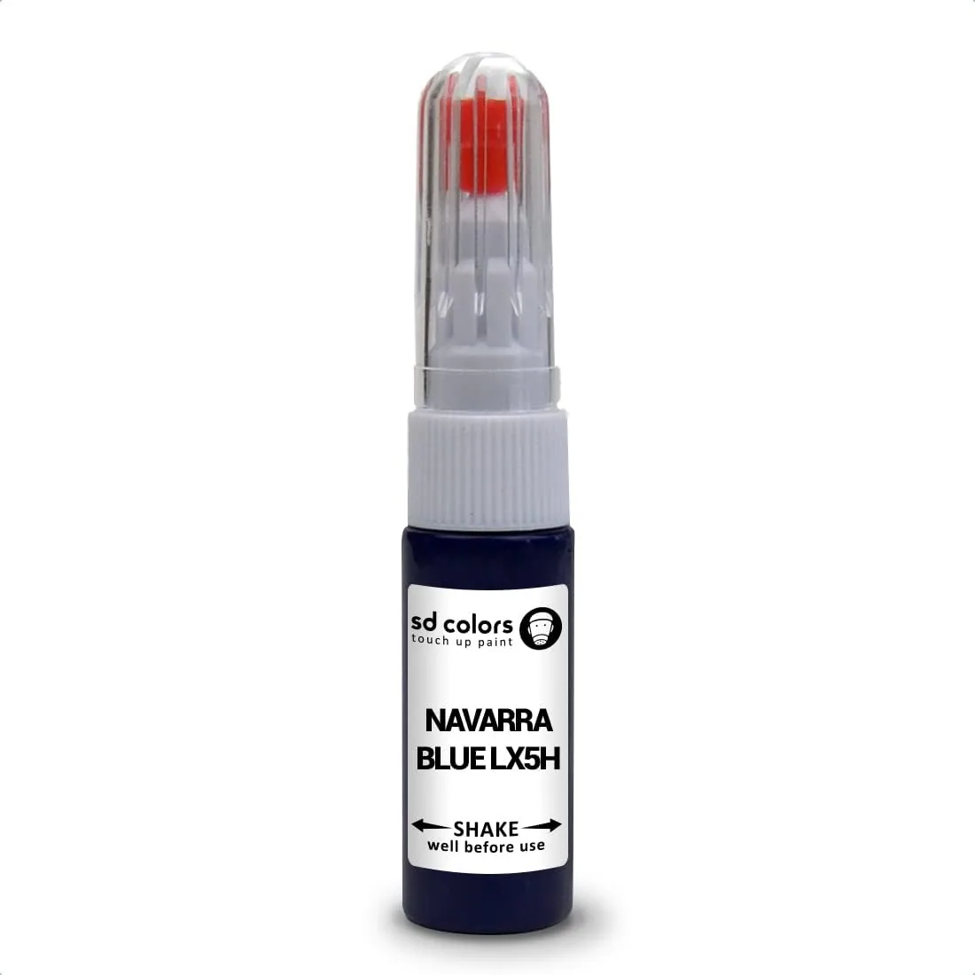 SD COLORS Kit de réparation de stylo de retouche bleu marine LX5H compatible avec VW/Audi, 20 ml, code couleur LX5H, bleu marine