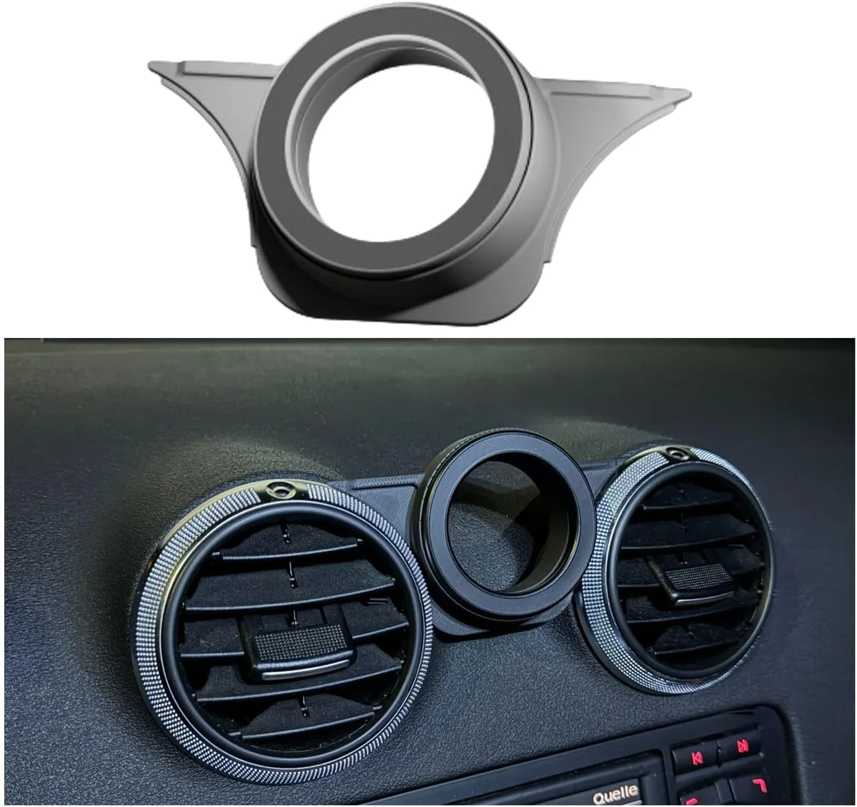 Generisch Support de téléphone portable compatible avec Audi A3 8P (année de construction 2004-2013) (uniquement MagSafe)