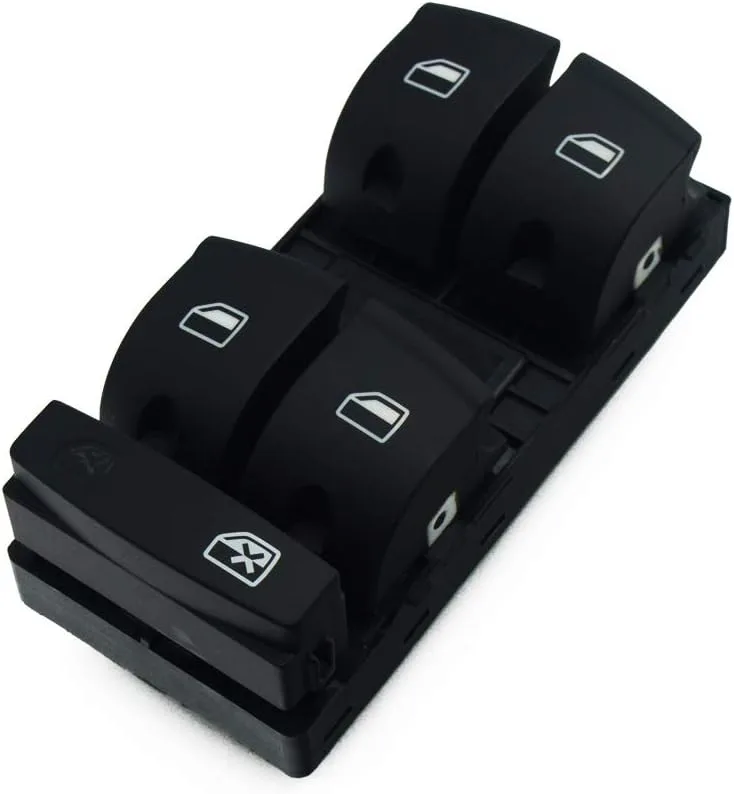 DKAEUK ADWS008 Bouton de commutation de vitre électrique pour AUDI A3 2004-2013, A6 2004-2011, Q7 2006-2015 OE# 4F0959851