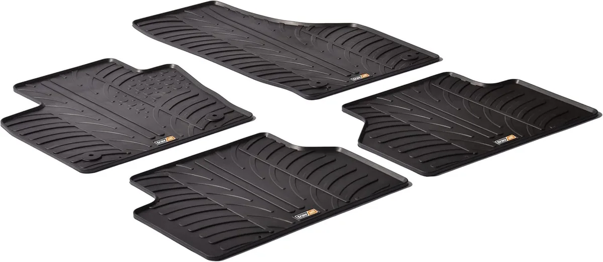 Travall Mats Tapis de voiture compatibles avec Audi Q3 (2011-2018) RS Q3 (2013-2018) TRM1125 – Tapis de sol en caoutchouc sur mesure