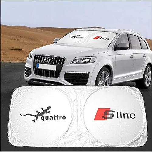 Yika Pare-soleil pour pare-brise de voiture – Bloque les rayons UV du soleil, pour Audi sline A4LA6LA5A7A8A1Q5Q3Q7
