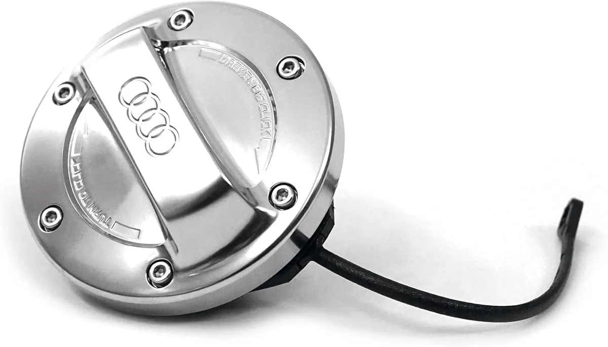 Audi 8Y0071000 Couvercle de réservoir en aluminium avec logo argenté