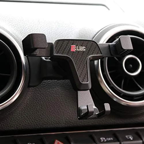 HIGH FLYING Support de téléphone portable pour voiture pour Audi A3 / S3 2013-2019, couleur fibre de carbone