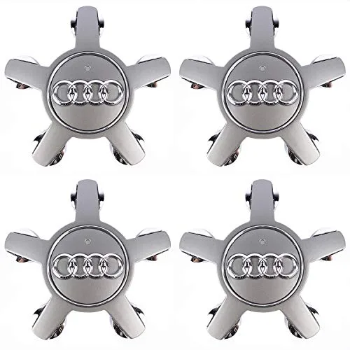 SFONIA 4pcs 135MM Cache Moyeux Enjoliveurs de Roue pour A6 A6L A4 A4L A5 A7 S5 Q3 Q5 RS