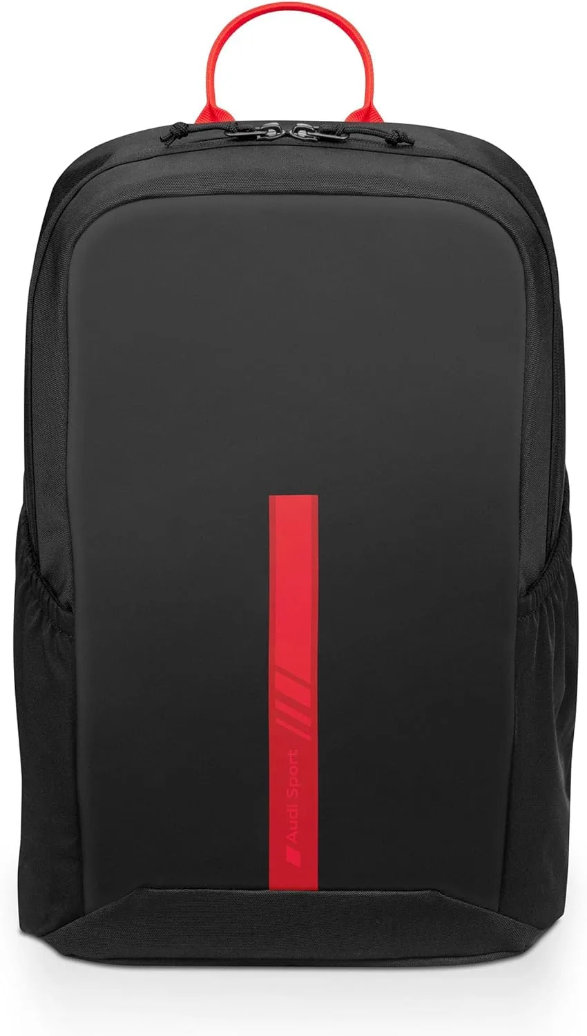 Audi 3152200600 Sac à dos noir avec inscription Audi Sport en rouge
