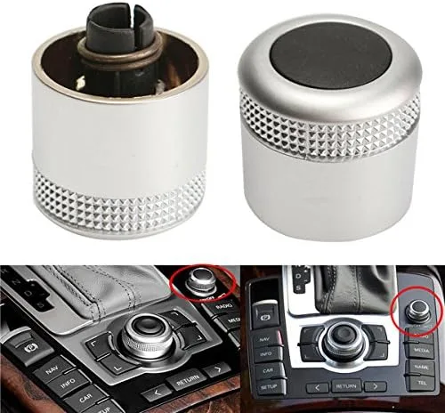 MOMOALA Bouton de contrôle de volume multimédia MMI pour Audi A6 Q7 S6 S8 C6 Avant