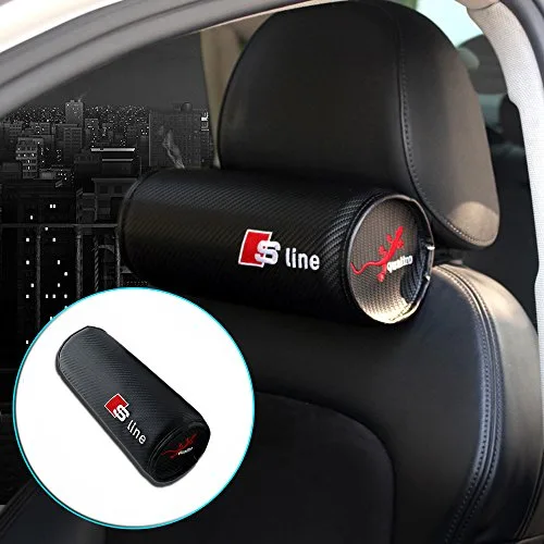 OPAYIXUNGS opay ixungs 1 Pack voiture Coussin Repose Nuque Coussin de nuque pour siège auto voiture Collier Collier, Audi appui-tête