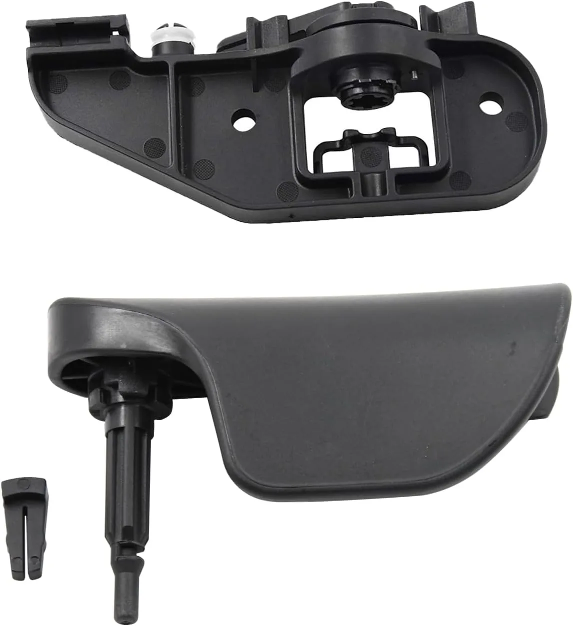 cantondz 1 jeu de poignée de déverrouillage de capot + support de montage noir poignée de déverrouillage de capot 8J2823533C compatible avec Audi TT TTS 2007-2014