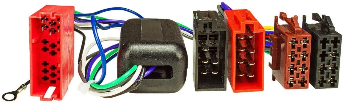 tomzz Audio 7003-001 Adaptateur radio avec système actif compatible avec Audi A2 A3 A4 A6 A8 4 x 100 W Max. Mini ISO à ISO 16 broches