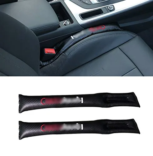 Xinshuo Garniture de Remplissage d’espace de Siège de Voiture Entretoise de Rembourrage en cuir PU étanche pour A1 A3 A4 A5 A6 A7 A8 TT Q3 Q5 2 pièces